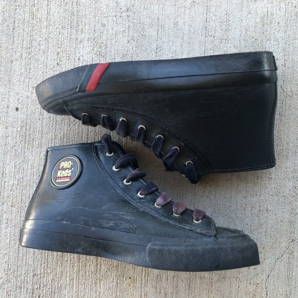 Vintage Pro-Keds in Vinyl - Woman's SZ 9 - Picture 3 of 16